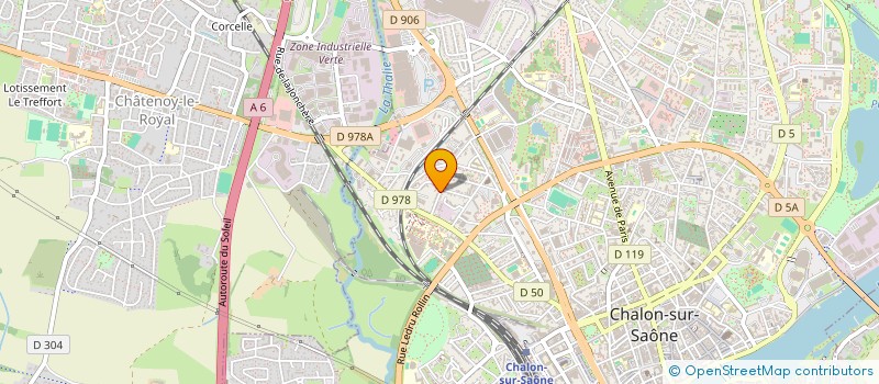 localisation de l'entreprise BATIFLO à CHALON-SUR-SAONE