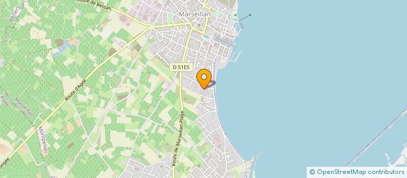 localisation de l'entreprise BATIFLUID SARL à MARSEILLAN