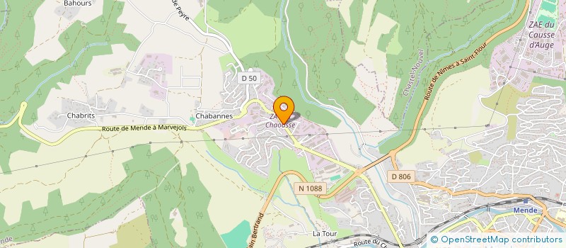 localisation de l'entreprise BATIFOL SA à MENDE