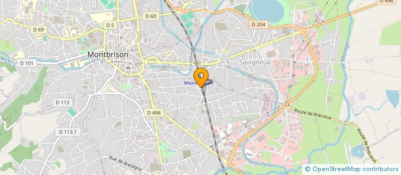 localisation de l'entreprise BATIFONDA  MONTBRISON