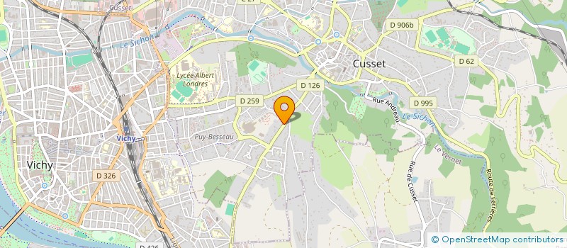 localisation de l'entreprise BATIFOR à CUSSET