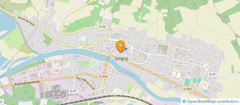 localisation de l'entreprise BATIFOR à JOIGNY