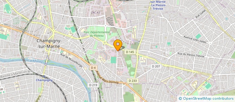 localisation de l'entreprise BATIFORCE ACE à CHAMPIGNY-SUR-MARNE