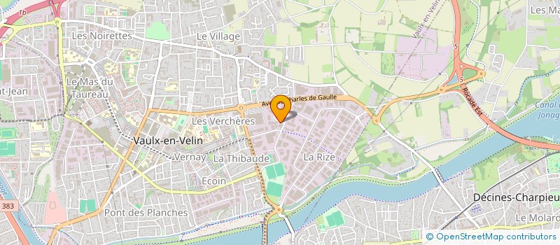 localisation de l'entreprise BATIFORMA  VAULX-EN-VELIN