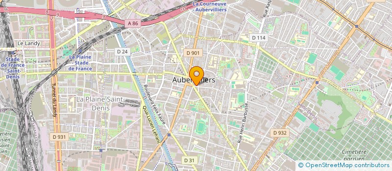 localisation de l'entreprise BATIFORMA à AUBERVILLIERS