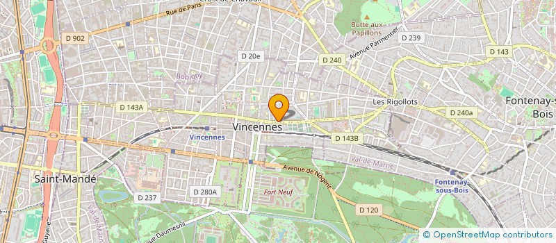 localisation de l'entreprise BATIFORMAT à VINCENNES