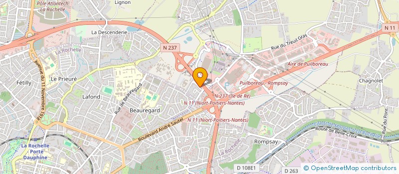 localisation de l'entreprise BATIFORT  PUILBOREAU