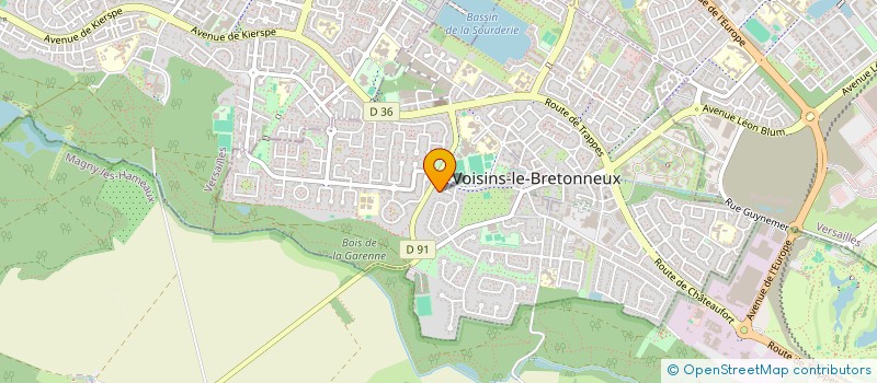 localisation de l'entreprise BATIFRAMO  VOISINS-LE-BRETONNEUX