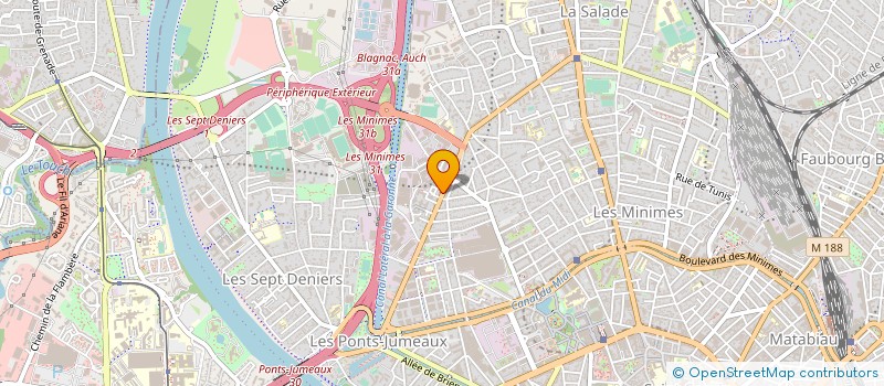 localisation de l'entreprise BATIFRANCE SERVICES P-A-C-A à TOULOUSE
