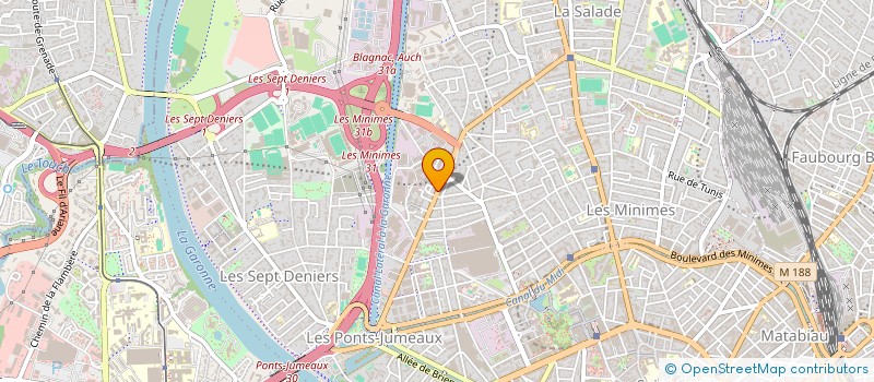 localisation de l'entreprise BATIFRANCE SERVICES RH NE-ALPES à TOULOUSE