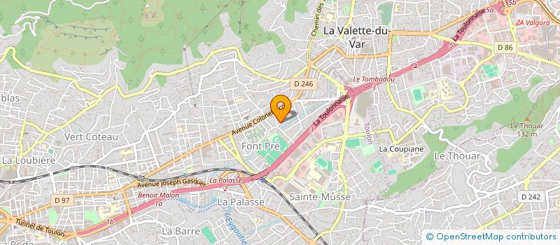 localisation de l'entreprise BATIFRERES  TOULON