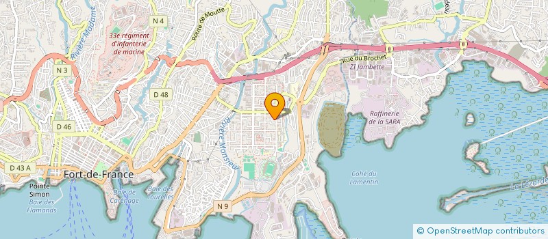 localisation de l'entreprise BATIFUX CARAIBES  FORT-DE-FRANCE