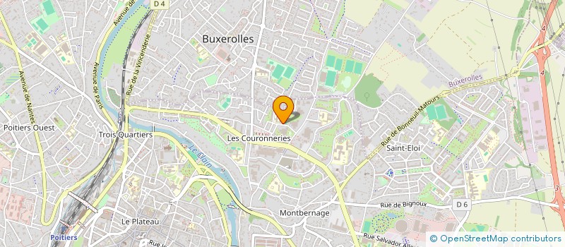 localisation de l'entreprise BATIGACH à POITIERS