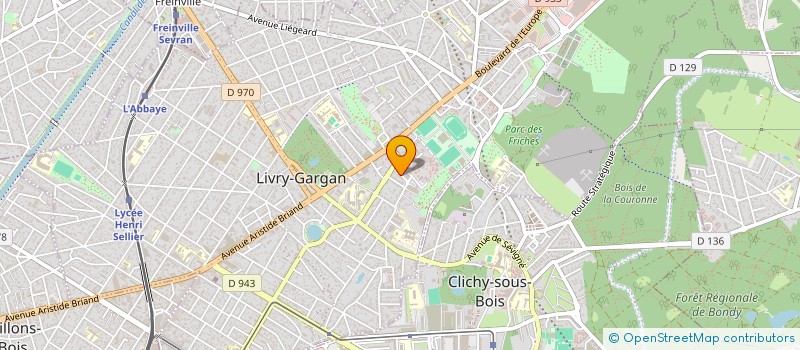 localisation de l'entreprise BATIGEA à LIVRY-GARGAN