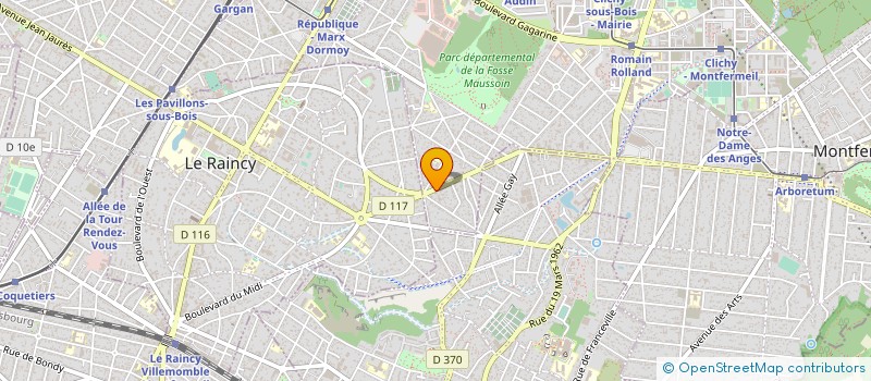 localisation de l'entreprise BATIGENE à CLICHY-SOUS-BOIS