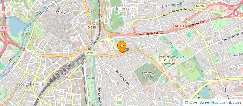 localisation de l'entreprise BATIGERE DEVELOPPEMENT GRAND EST  METZ