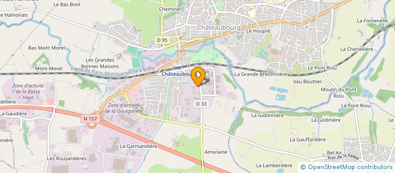 localisation de l'entreprise BATIGEST  CHATEAUBOURG