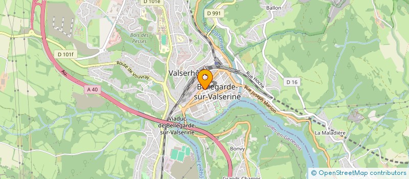 localisation de l'entreprise BATIGESTION à VALSERHONE