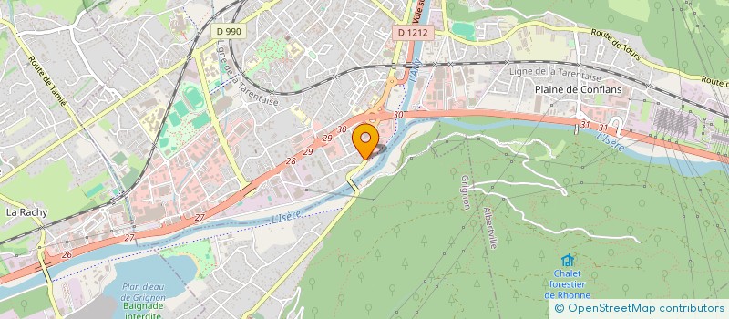 localisation de l'entreprise BATIGOALPES  ALBERTVILLE