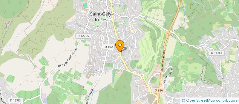 localisation de l'entreprise BATIGOMES à SAINT-GELY-DU-FESC