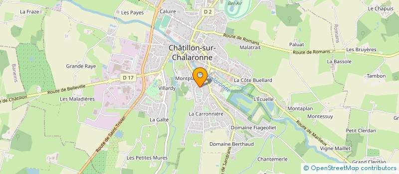 localisation de l'entreprise BATIGRAFF à CHATILLON-SUR-CHALARONNE