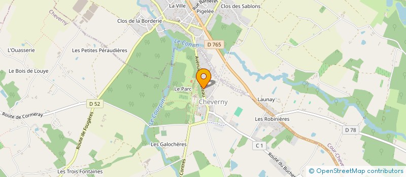 localisation de l'entreprise BATIGRAINES  LE CONTROIS-EN-SOLOGNE