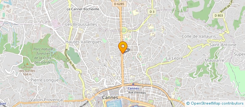 localisation de l'entreprise BATIGREEN à CANNES