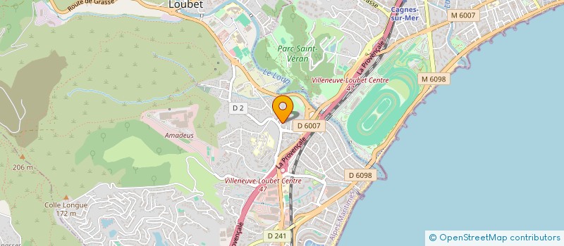 localisation de l'entreprise BATIGROUP à VILLENEUVE-LOUBET