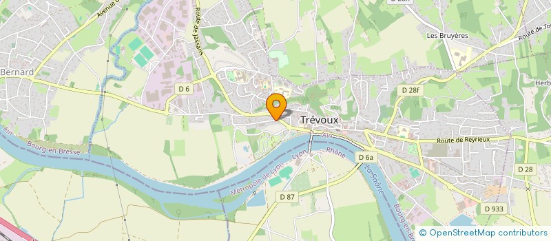 localisation de l'entreprise BATIGUNES à TREVOUX