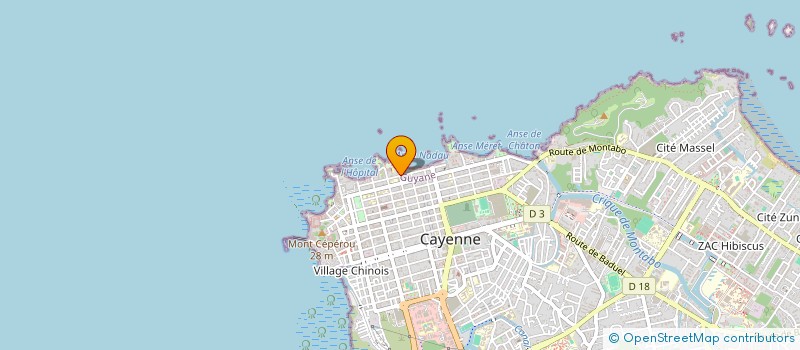 localisation de l'entreprise BATIGUYANE  CAYENNE