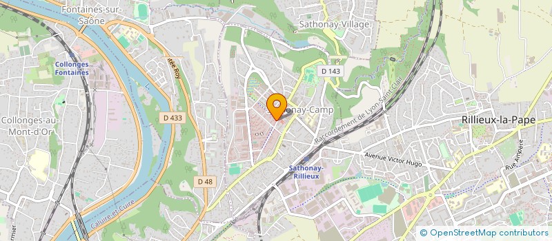 localisation de l'entreprise BATIHOME CONCEPT  SATHONAY-CAMP