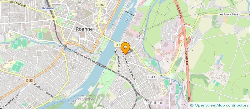 localisation de l'entreprise BATIK MANUFACTURE D'ESPACE  SAINT-GERMAIN-LAVAL