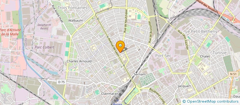 localisation de l'entreprise BATIKA  REIMS