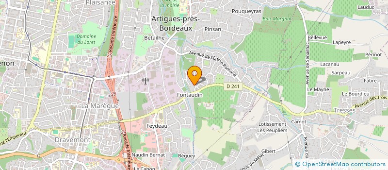 localisation de l'entreprise BATILAM 33  ARTIGUES-PRES-BORDEAUX