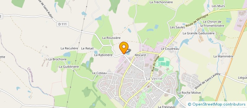 localisation de l'entreprise BATILANDES 85  LES LANDES-GENUSSON