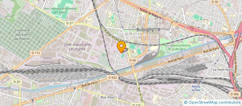 localisation de l'entreprise BATILANE  BOBIGNY