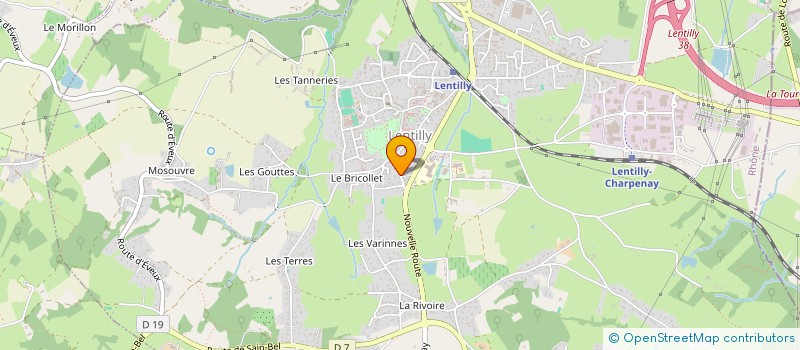 localisation de l'entreprise BATILEV  LENTILLY