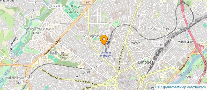 localisation de l'entreprise BATILIM 87 à LIMOGES