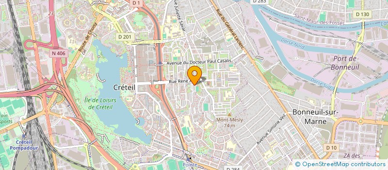 localisation de l'entreprise BATILIN  CRETEIL