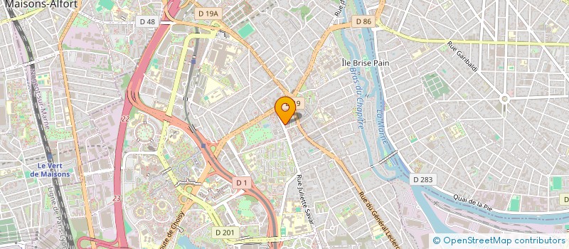localisation de l'entreprise BATILLAND à CRETEIL