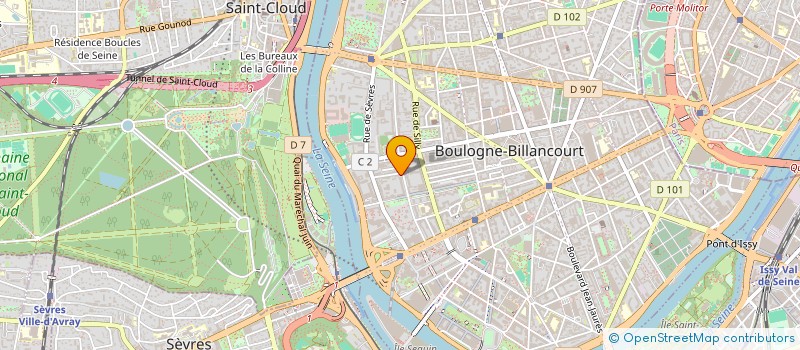 localisation de l'entreprise BATILLEC à BOULOGNE-BILLANCOURT