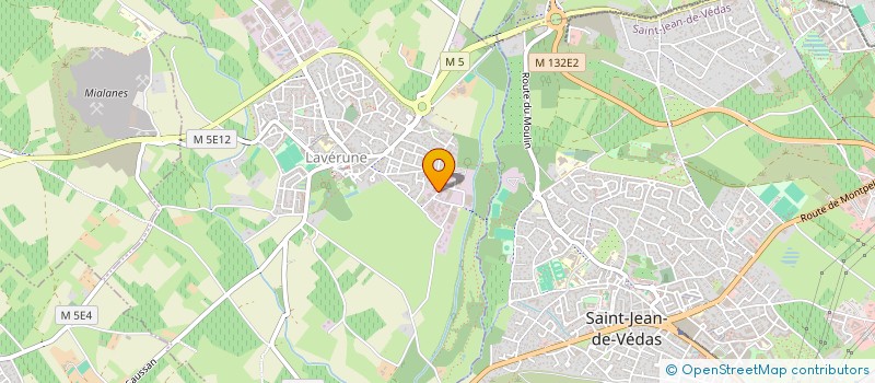 localisation de l'entreprise BATILOC  LAVERUNE