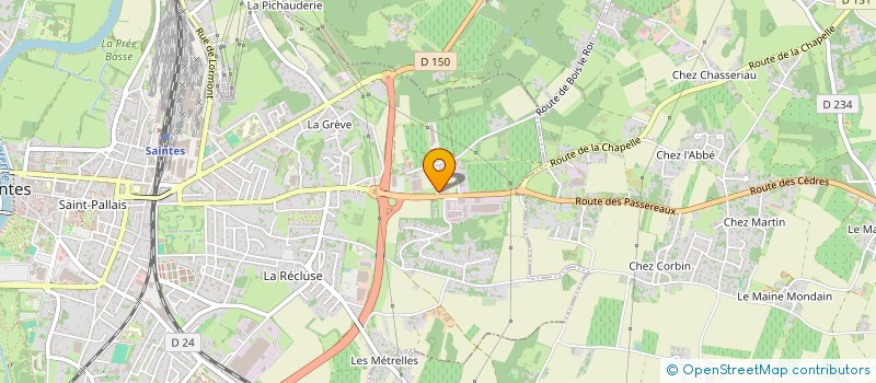 localisation de l'entreprise BATILOCA  SAINTES