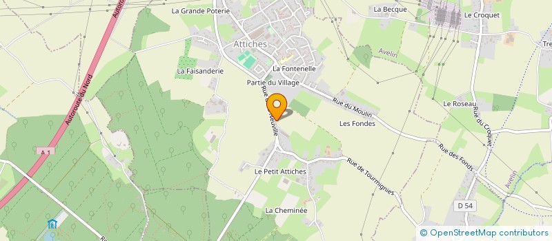 localisation de l'entreprise BATILOGIS  ATTICHES