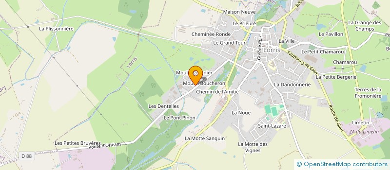 localisation de l'entreprise BATILORRIS à LORRIS