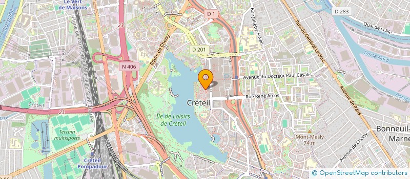 localisation de l'entreprise BATILUX à CRETEIL
