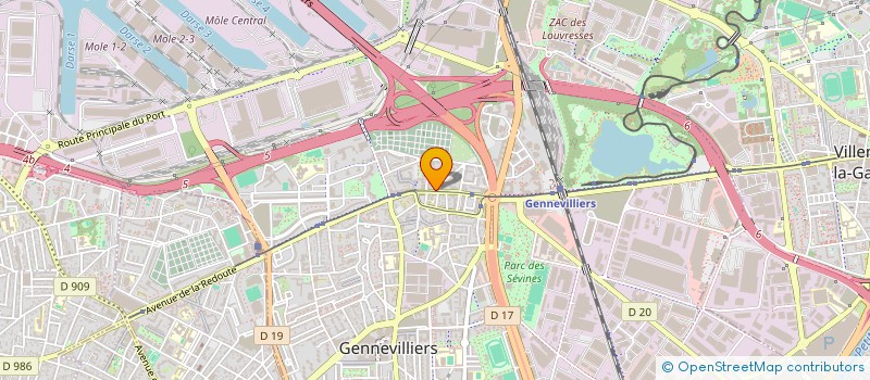 localisation de l'entreprise BATILUX à GENNEVILLIERS