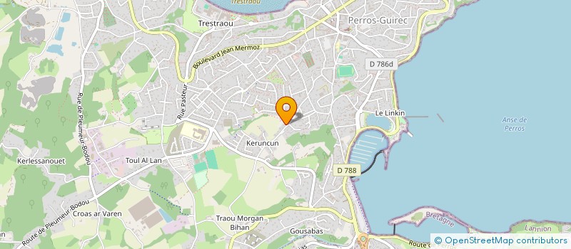 localisation de l'entreprise BATILUX à PERROS-GUIREC