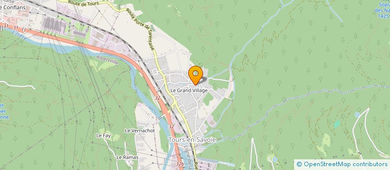 localisation de l'entreprise BATILUX  TOURS-EN-SAVOIE