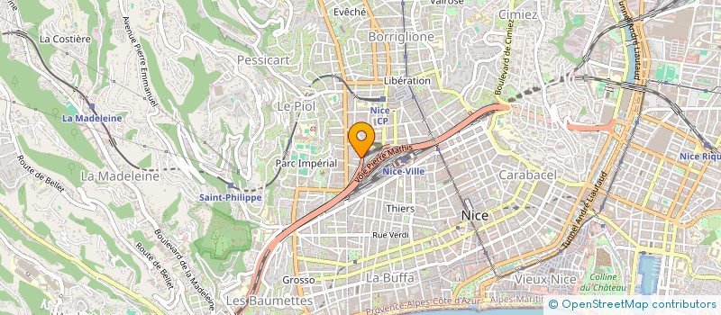 localisation de l'entreprise BATILUX AZUR  NICE